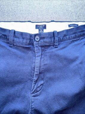 J. Crew Straight Stretch Chinos in Navy